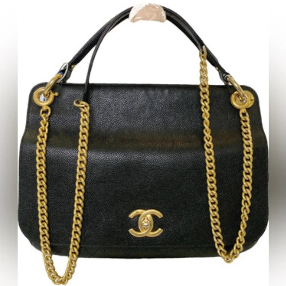 Chanel Business Affinity bag in black grained calfskin/caviar leather crossbody